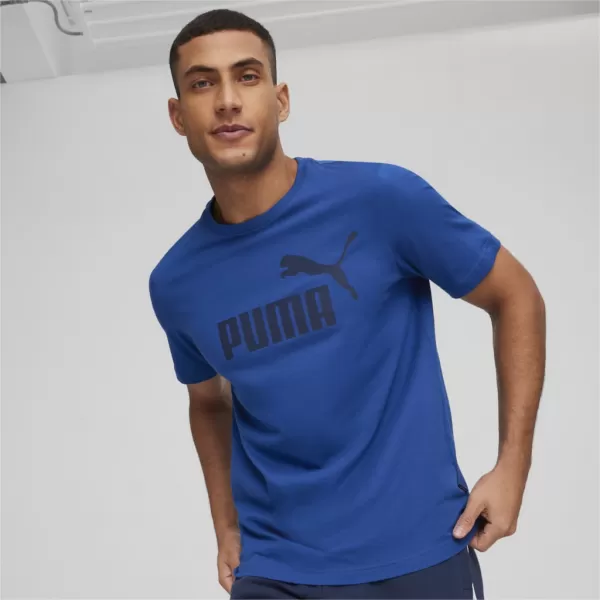 Herren-T-Shirt PUMA ESS LOGO TEE 586667-59 BLAU 