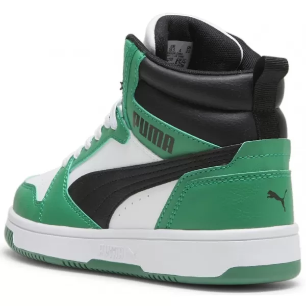  Kinderschuhe PUMA REBOUND V6 MID JR 393831-10 WEIß 