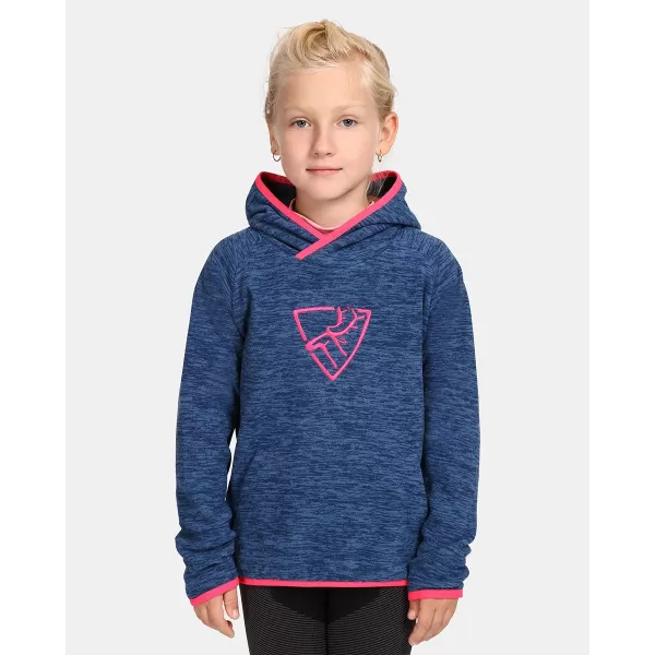  Fleece-Sweatshirt für Mädchen KILPI FLOND-JG UJ0253KI DUNKELBLAU 