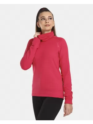 Stretch-Rollkragenpullover für Damen KILPI ROLO-W UL0210KI ROSA