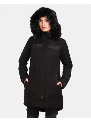 Wintermantel für Damen KILPI PERU-W UL0125KI SCHWARZ