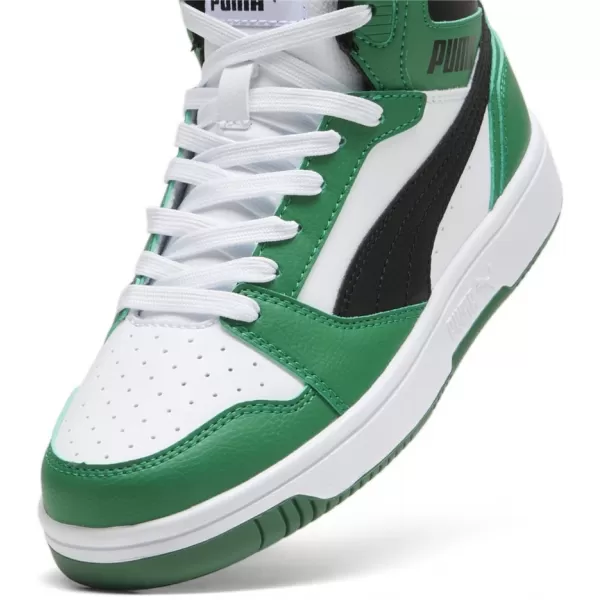  Kinderschuhe PUMA REBOUND V6 MID JR 393831-10 WEIß 