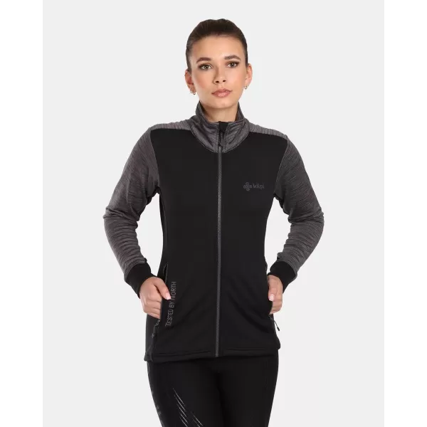  Stretch-Sweatshirt für Damen KILPI SIREN-W UL0203KI SCHWARZ 