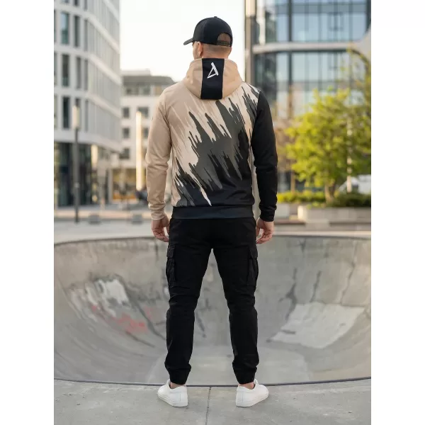  Hochwertiges Funktions-Sweatshirt für Herren ALTISPORT VOJ/ALM006MI01 SCHWARZ BRAUN 