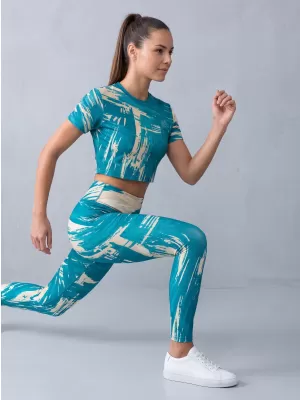 Lange Premium-Leggings für Damen ALTISPORT VOJ/ALW010LEG01 KEROSIN/BRAUN