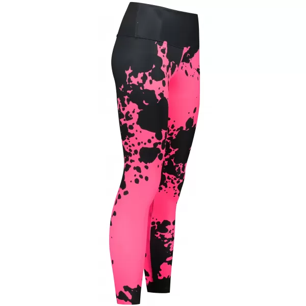  Lange Premium-Leggings für Damen ALTISPORT VOJ/ALW012LEG01 SCHWARZ/FLUOROSA 