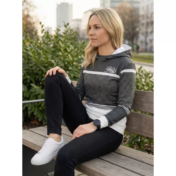  Premium-Sweatshirt für Damen ALTISPORT VOJ/ALW023MI01 GRAU 