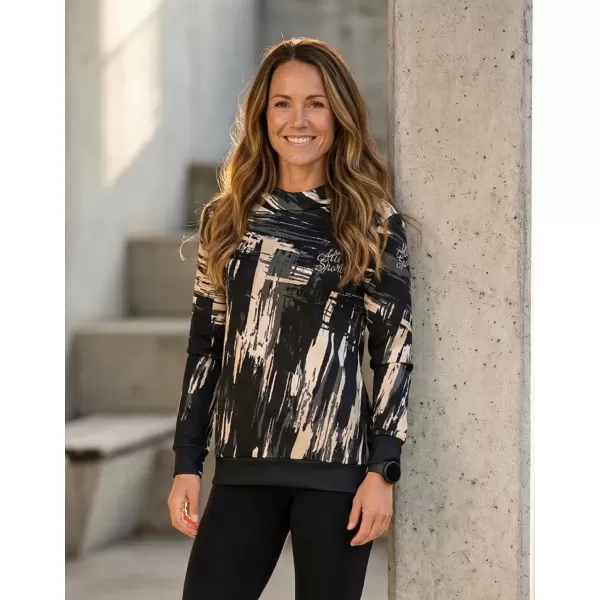  Hochwertiges Funktions-Sweatshirt für Damen ALTISPORT VOJ/ALW010MI01 SCHWARZ BRAUN 