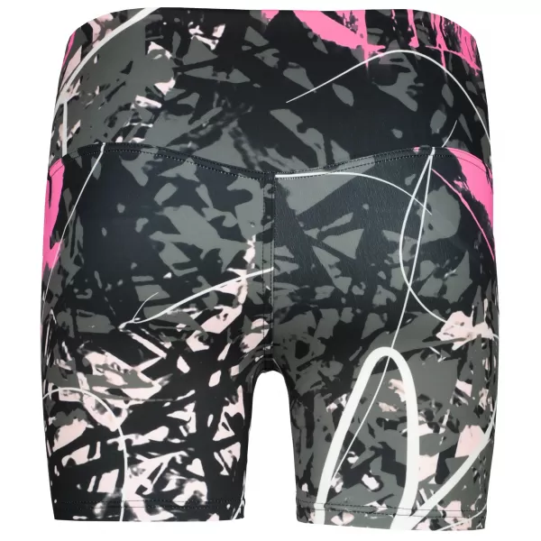  Kurze Premium-Leggings für Damen ALTISPORT VOJ/ALW018LEG03 SCHWARZ ROSA 