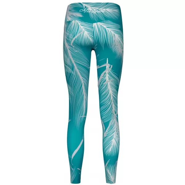  Lange Premium-Leggings für Damen ALTISPORT VOJ/ALW001LEG01 SMARAGD 