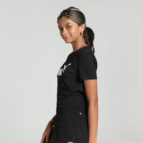  Mädchen-T-Shirt PUMA ESS LOGO TEE 587029-01 SCHWARZ 