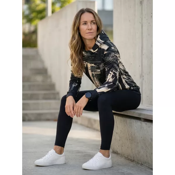  Hochwertiges Funktions-Sweatshirt für Damen ALTISPORT VOJ/ALW010MI01 SCHWARZ BRAUN 