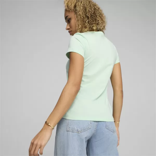  Damen-T-Shirt PUMA ESS LOGO TEE 586775-90 GRÜN 