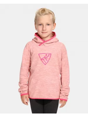 Fleece-Sweatshirt für Mädchen KILPI FLOND-JG UJ0253KI HELLROSA