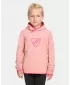 Fleece-Sweatshirt für Mädchen KILPI FLOND-JG UJ0253KI HELLROSA