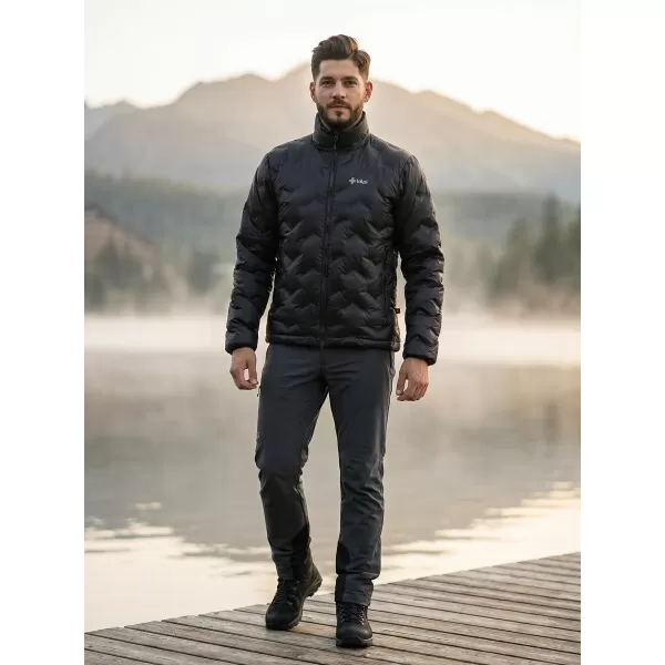  Isolierte Herrenjacke KILPI PAPILON-M UM0153KI SCHWARZ 