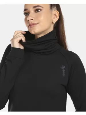 Stretch-Rollkragenpullover für Damen KILPI ROLO-W UL0210KI SCHWARZ