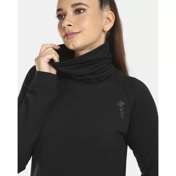  Stretch-Rollkragenpullover für Damen KILPI ROLO-W UL0210KI SCHWARZ 