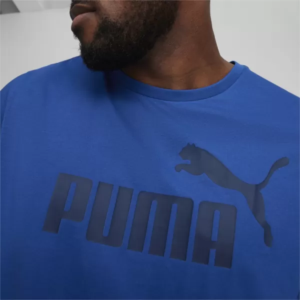  Herren-T-Shirt PUMA ESS LOGO TEE 586667-59 BLAU 