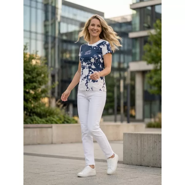  Hochwertiges Funktions-T-Shirt für Damen ALTISPORT VOJ/ALW012TR01 WEIß BLAU 