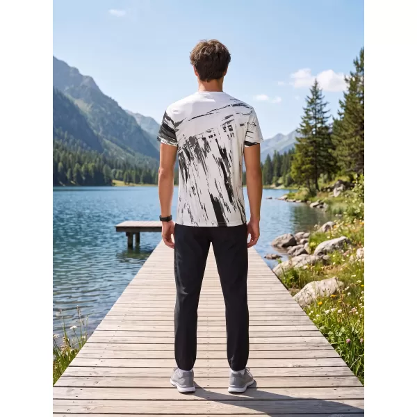  Hochwertiges Funktions-T-Shirt für Herren ALTISPORT VOJ/ALM010TR01 SCHWARZ UND WEIß 