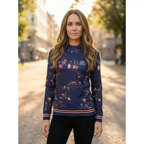  Premium-Sweatshirt für Damen ALTISPORT VOJ/ALW024MI01 DUNKELBLAU 