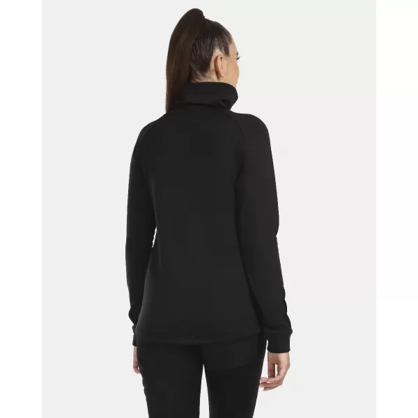  Stretch-Rollkragenpullover für Damen KILPI ROLO-W UL0210KI SCHWARZ 