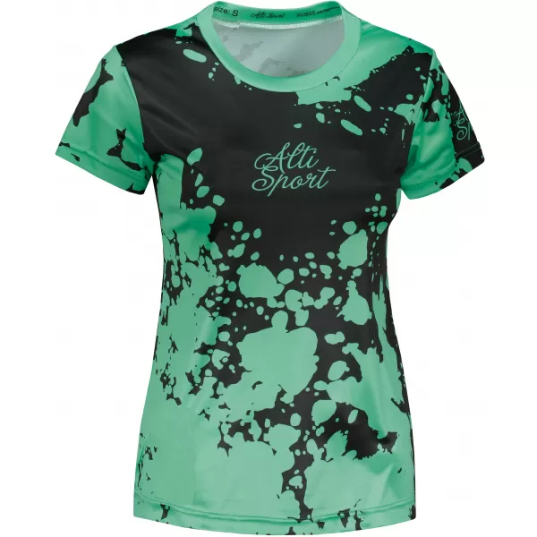  Hochwertiges Funktions-T-Shirt für Damen ALTISPORT VOJ/ALW012TR01 SCHWARZ/TÜRKIS 