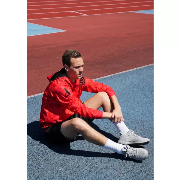  Hochwertiges Funktions-Sweatshirt für Herren ALTISPORT VOJ/ALM005MI01 ROT 