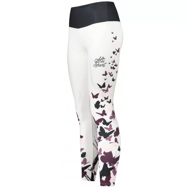  Lange Premium-Leggings für Damen ALTISPORT VOJ/ALW022LEG01 WEIß 