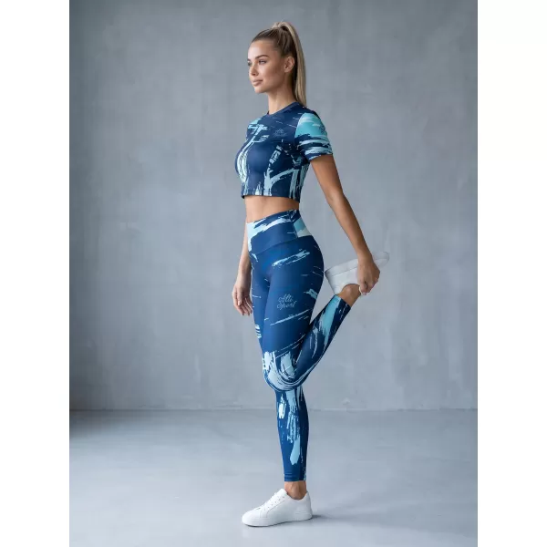  Lange Premium-Leggings für Damen ALTISPORT VOJ/ALW010LEG01 KÖNIGSBLAU 