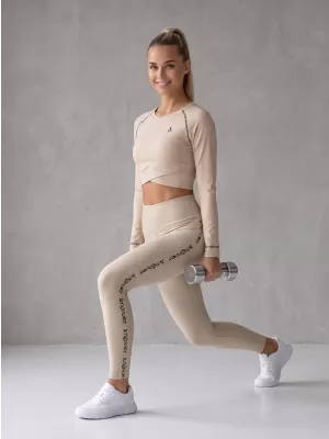 Lange Premium-Leggings für Damen ALTISPORT VOJ/ALW021LEG01 BRAUN