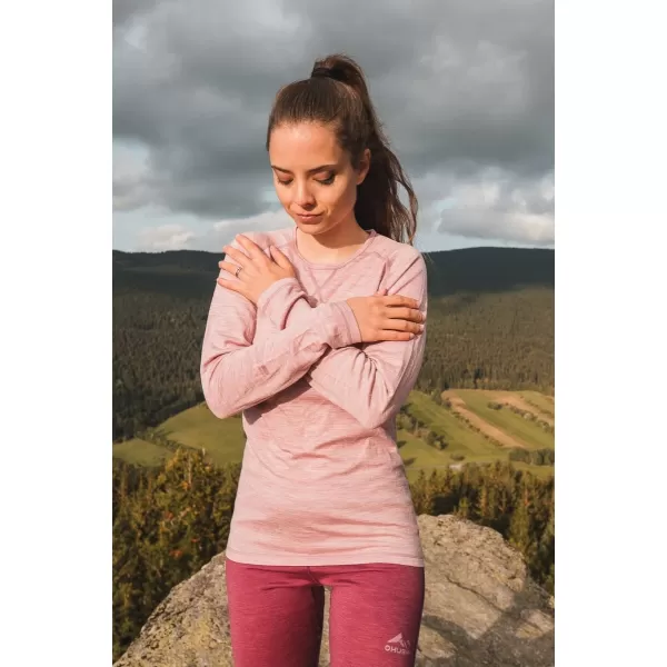  Thermo-T-Shirt für Damen HUSKY MEROW L VERBLASSTES ROSA 