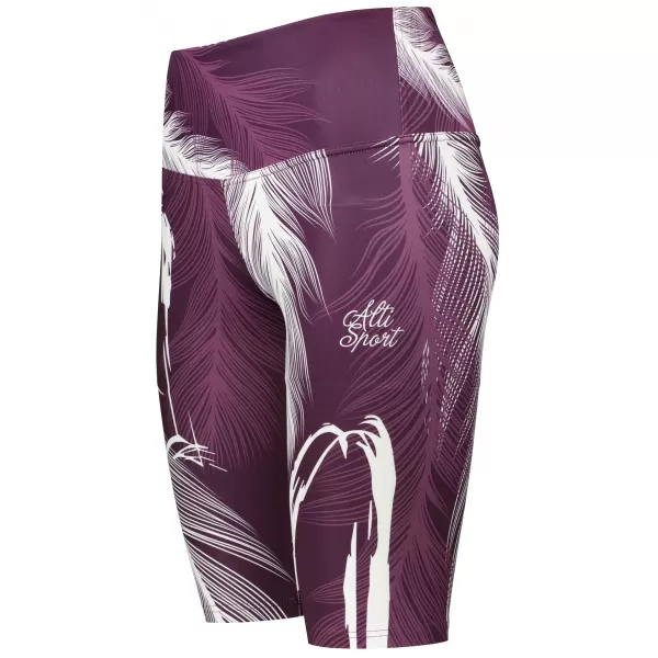  Damen-Leggings oberhalb des Knies Premium ALTISPORT VOJ/ALW001LEG02 LILA/WEIß 