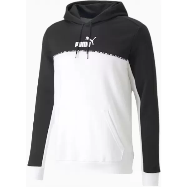  Herren-Sweatshirt PUMA ESS BLOCK X TAPE HOODIE 675173-01 SCHWARZ 