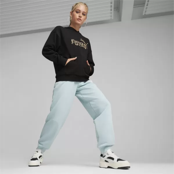  Damenhosen PUMA ESS+ SMALL LOGO HW PANTS TR 678744-22 BLAU 