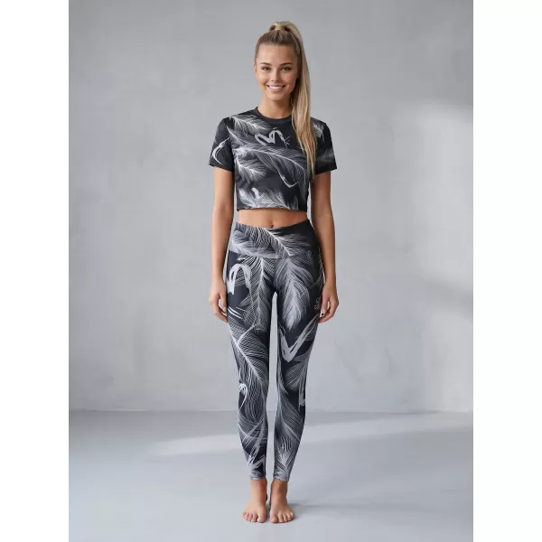  Lange Premium-Leggings für Damen ALTISPORT VOJ/ALW001LEG01 SCHWARZGRAU 