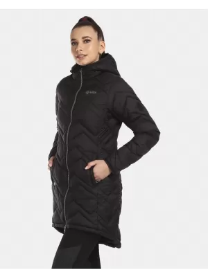 Isolierter Damenmantel KILPI LEILA-W UL0130KI SCHWARZ