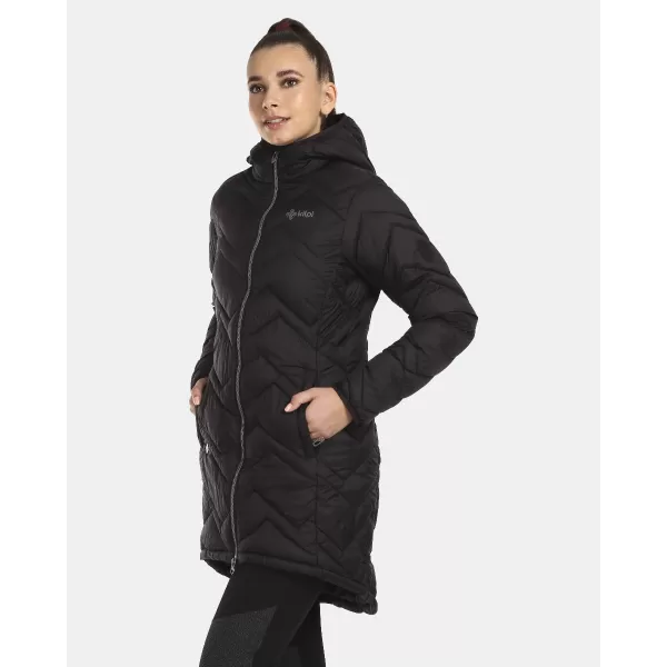  Isolierter Damenmantel KILPI LEILA-W UL0130KI SCHWARZ 
