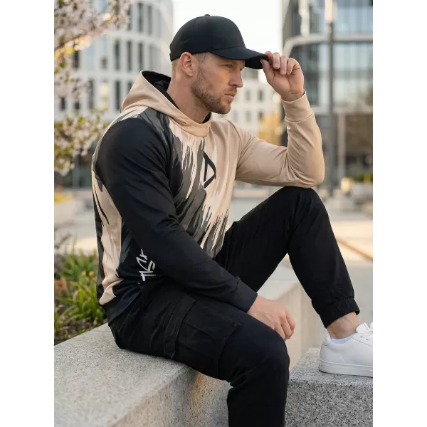  Hochwertiges Funktions-Sweatshirt für Herren ALTISPORT VOJ/ALM006MI01 SCHWARZ BRAUN 