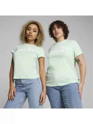 Damen-T-Shirt PUMA ESS LOGO TEE 586775-90 GRÜN