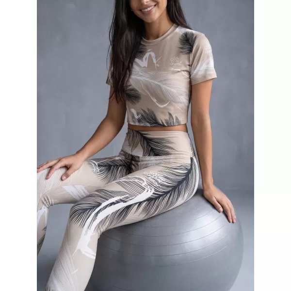  Lange Premium-Leggings für Damen ALTISPORT VOJ/ALW001LEG01 BRAUN 