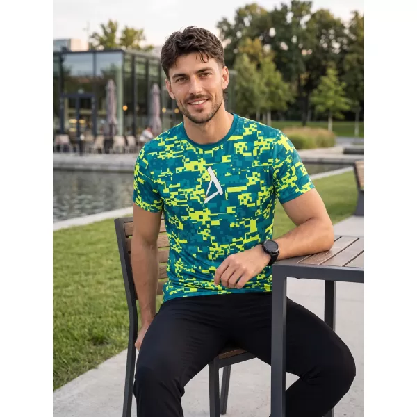  Herren Premium Plus Funktions-T-Shirt ALTISPORT VOJ/ALM011TR02 KEROSIN/NEONGELB 