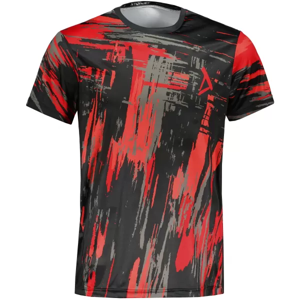 Hochwertiges Funktions-T-Shirt für Herren ALTISPORT VOJ/ALM010TR01 SCHWARZ UND ROT 