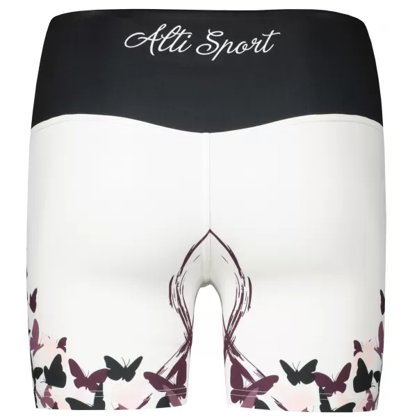  Kurze Premium-Leggings für Damen ALTISPORT VOJ/ALW022LEG03 WEIß 