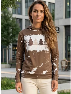 Hochwertiges Funktions-Sweatshirt für Damen ALTISPORT VOJ/ALWVN4MI01 BEIGE
