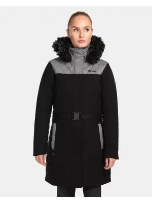 Wintermantel für Damen KILPI KETRINA-W UL0129KI SCHWARZ