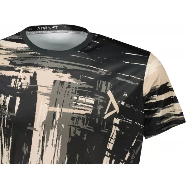  Hochwertiges Funktions-T-Shirt für Herren ALTISPORT VOJ/ALM010TR01 SCHWARZ BRAUN 