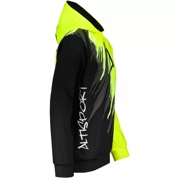  Hochwertiges Funktions-Sweatshirt für Herren ALTISPORT VOJ/ALM006MI01 SCHWARZ UND GELB 