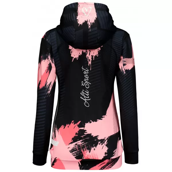  Hochwertiges Funktions-Sweatshirt für Damen ALTISPORT VOJ/ALW027MI01 SCHWARZ/LACHS 